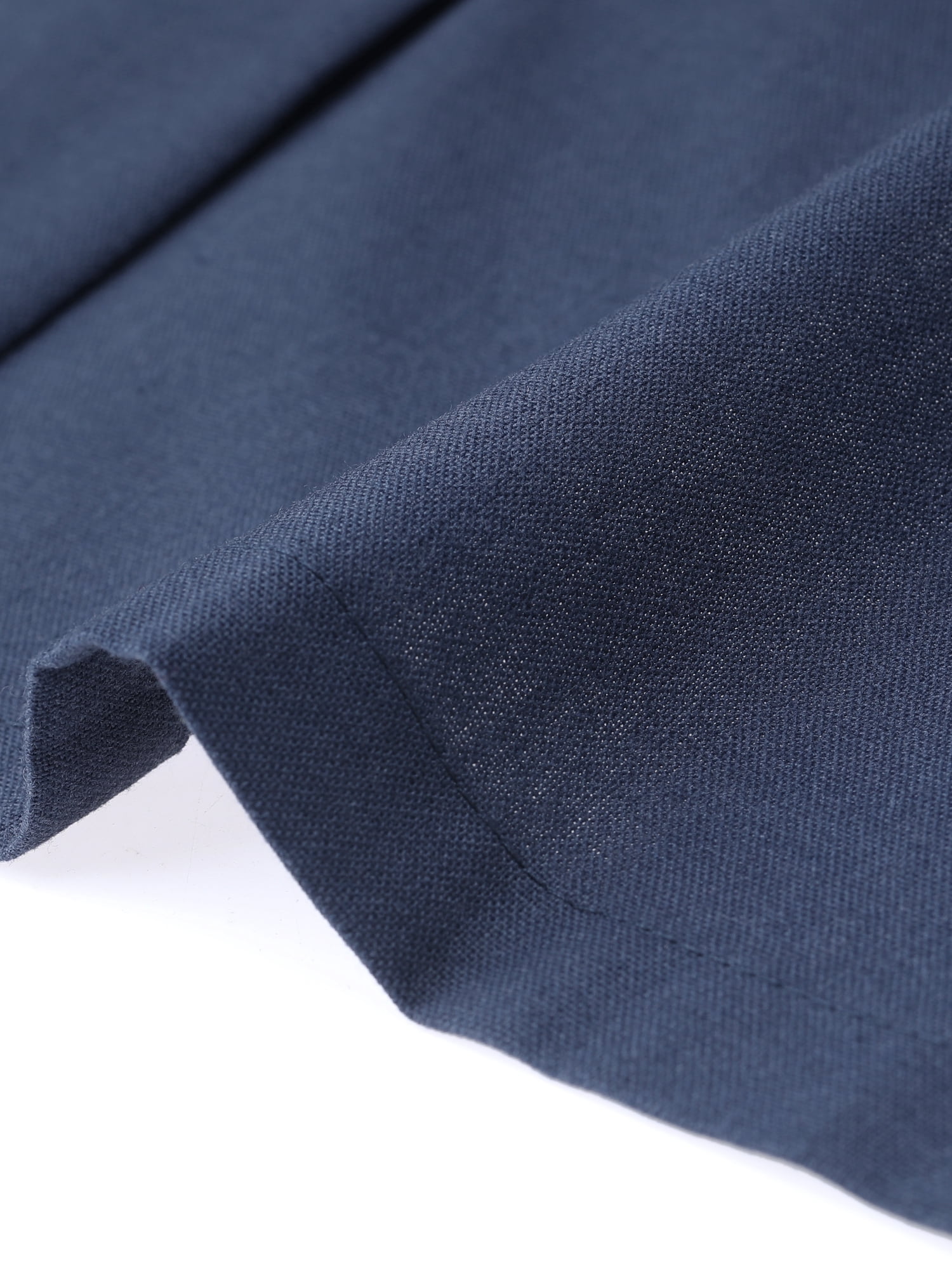 DARING DIVA Women's Linen Lightweight Long Sleeve Single Breasted Blazer M Navy Blue