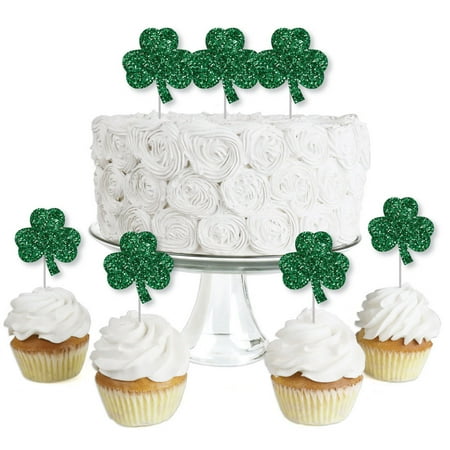Patricks Day Picks - St. Patrick's Day - Dessert Cupcake Toppers - Saint Patty's Day Party Clear Treat Picks - Set of 24