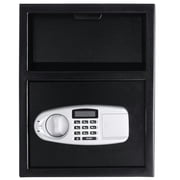Spaco Digital Deposit Safe, Easy Access Slot, Black, for Cash & Valuables