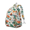 thumbnail image 2 of Cute Dinosaur Pattern Backpack for School,Cute School Bag,Schoolbag with Adjustable Shoulder Straps & Padded Back,13.4"x11"x4.7", 2 of 6