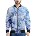 thumbnail image 4 of Chaquetas con estampado de grietas de mármol en 3D simples, moda primavera otoño, chaqueta bomber de manga larga, abrigos deportivos informales de gran tamaño y transpirables, 4 of 5