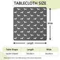 thumbnail image 2 of Dachshund Square Fitted Tablecloth with Elastic Edge,Square Table Cover,Washable Elastic Table Cover for Home Kitchen Party Decor 34"x34", 2 of 6