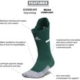 thumbnail image 2 of adidas Men's adizero Football Crew Socks (Team Dark Green, M), 2 of 8