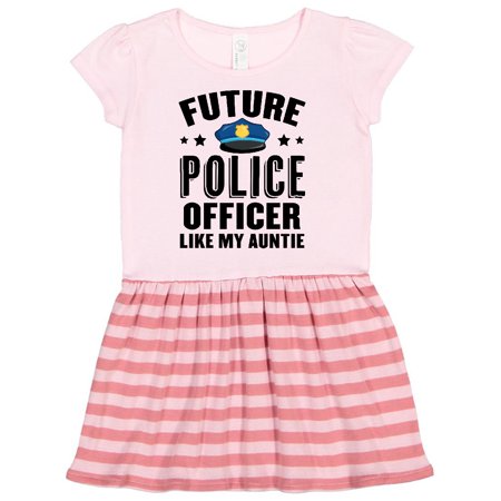 

Inktastic Future Police Officer Like My Auntie Gift Toddler Girl Dress