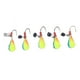 thumbnail image 2 of Plantillas de pesca en hielo de invierno, 5 uds. Anzuelos de pesca en hielo Señuelos de pesca en hielo Plantillas de pesca en hielo Tecnología avanzada, 2 of 8