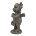thumbnail image 3 of Small Baby Garden Dragon In Zero Gravity Yoga Balance Faux Stone Finish Statue, 3 of 4