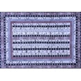 thumbnail image 1 of Ahgly Company Indoor Rectangle Abstract Blue Modern Area Rugs, 2' x 3', 1 of 4