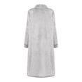 thumbnail image 3 of HBFAGFB Mens Bathrobe Autumn Winter Flannel Pajamas Loose Thick Nightgown Lounging Suits Grey Size L, 3 of 4