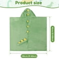 thumbnail image 2 of Dznils Kids Dinosaur Flannel Hooded Bath Towels, Soft Absorbent Beach Towel, Green, 2 of 11
