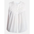 thumbnail image 5 of Time and Tru Women's Cotton Sleeveless Pleated Top, Sizes XS-XXXL, 5 of 5