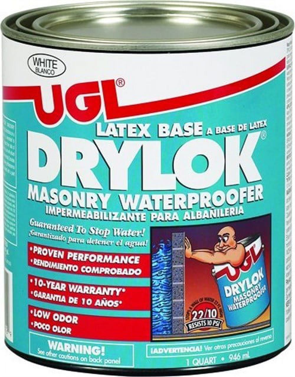Drylok 27512 Latex Water Proofer, 1 Quart, White