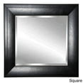 thumbnail image 3 of Rayne Mirrors Stitched Black Leather Wall Mirror, 3 of 5