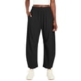 thumbnail image 4 of Pantalon de Randonnée à Séchage Rapide pour Femmes, Jambes Larges, Taille Haute, Ample, avec Poches, 4 of 9