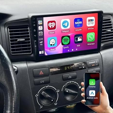 Car Stereo for Toyota Corolla 2006 2007 2008 2009 2010 2011 2012 2013,CarPlay Android Auto,9 Inch HD Touchscreen Radio 2 32G Android 13 Car Radio Receiver Bluetooth WiFi GPS Navigation Head