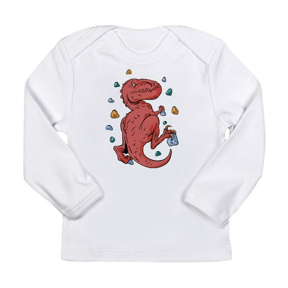 CafePress - Trex Indoor Rock Climbing Long Sleeve T Shirt - Long Sleeve Infant T-Shirt