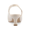 thumbnail image 4 of Journee Womens Paulina Kitten Heel Sling Back Pointed Toe Pumps, Widths Available, 4 of 10
