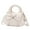 White, variant on Small Crossbody Purse for Women, Vegan Leather Handbag with Top Handle, Detachable Strap, and Cute Bow Knot Design