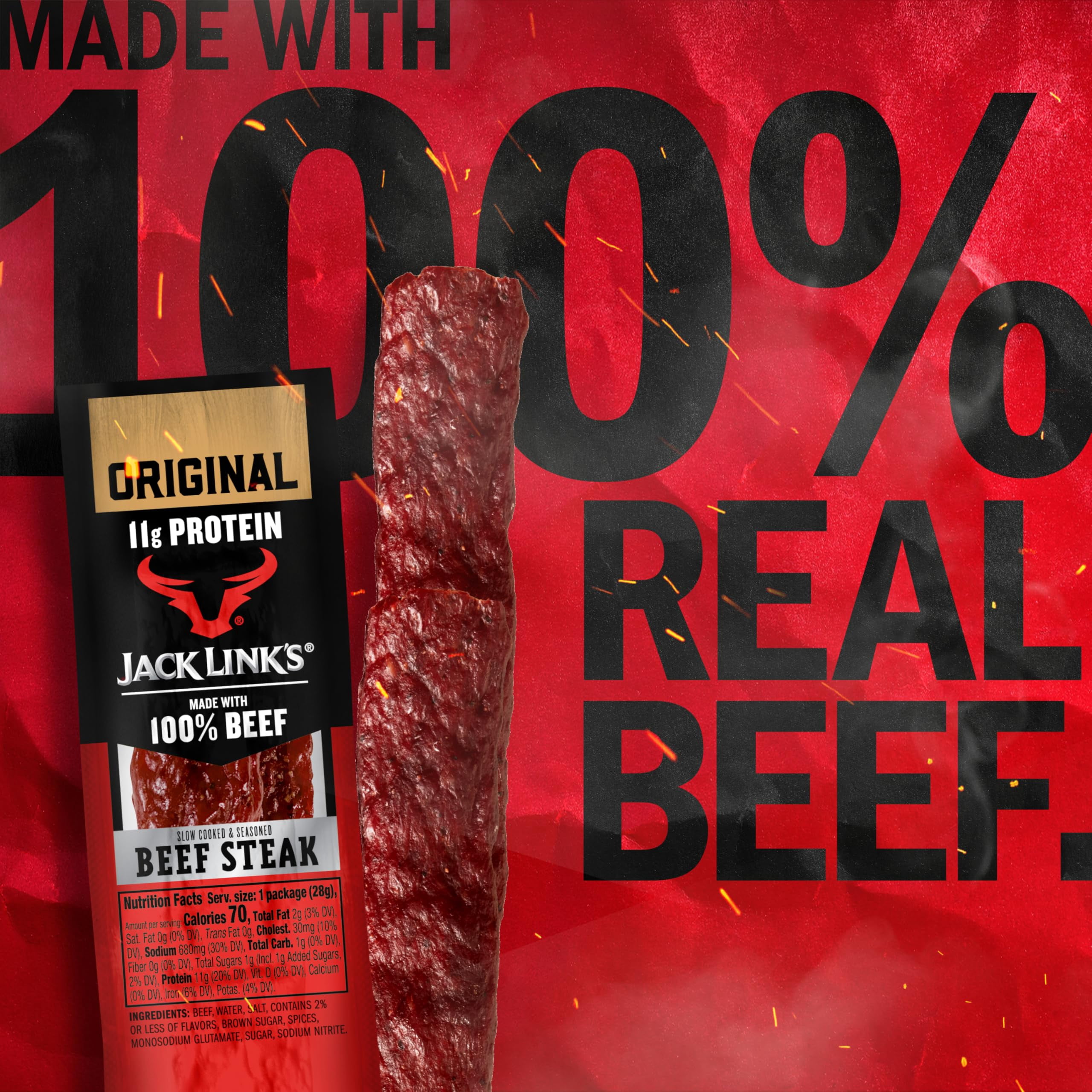 Jack Link's Original Beef Steaks, 1 Oz, 12 Ct