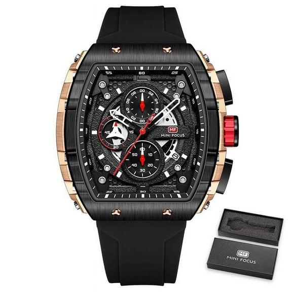 Fashion Watch For Men Luxury Top Brand Sports Quartz Watches Waterproof Chronograph Wristwatch Relogio Masculino Silicone Strap