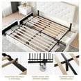 thumbnail image 5 of Sha Cerlin White Queen Leather Platform Bed Frame with 4 Storage Drawers & Adjustable Headboard, Adult, 5 of 7
