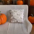 thumbnail image 4 of Funda de Almohada con Estampado de Murciélagos para Halloween, 45X45 Cm | Material: Poliéster | Cierre de Cremallera | Uso Interior y Exterior | Decoración de Halloween | Blanca | 1 Unidad, 4 of 6