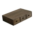 thumbnail image 1 of DOLITY Wooden Desktop Organizer Creative Monitor Stand Riser for Desk Office Indoor 3 Drawer, 1 of 9