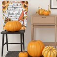 thumbnail image 5 of Thanksgiving Dwarf Chair Covers Set of 4 Fall Pumpkin Sunflower Chair Back Covers Stretch Removable Washable Slipcovers Protector for Dining Room Kitchen Party Decor, 5 of 5