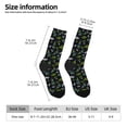 thumbnail image 4 of Goofa Space Rockets Printed Men's Crew Socks, Soft Durable Breathable Moisture-Wicking with Odor Control Cotton socks, 4 of 9