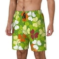 thumbnail image 2 of Haiem St. Patrick's Day3 Mens Swim Trunks with Compression Liner 2 in 1 Swimming Shorts Stretch Swimwear Quick Dry,Board Shorts-Small, 2 of 9
