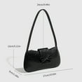 thumbnail image 3 of Fashion Underarm Bag PU Leather Bows Handbag Wedding Armpit Purse Shoulder Bags For Woman Seeking Practicality And Style, 3 of 8