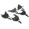 thumbnail image 4 of Estaca de pollo, juego de 5 estacas de pollo, estacas decorativas, estatua de jardín, artesanía excepcional, 4 of 8