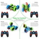 thumbnail image 4 of Hamdol Remote Control Car for 6-12 Year Old Double Sided 360°Rotating 4WD RC Cars with Headlights 2.4GHz Electric Rechargeable Race Stunt Toy Car for Boys Girls Birthday (Blue&Green), 4 of 5