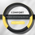 thumbnail image 4 of AutoNexis Splicing Leather Steering Wheel Cover Nonslip Breathable Without Inner GXC, 4 of 5