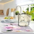 thumbnail image 7 of Iauyy Dish Drying Mat for Kitchen Counter, Super Absorbent & Hanging 16x18 / 18x24 Inch (S/M) Small Petals and Leaves, 7 of 7
