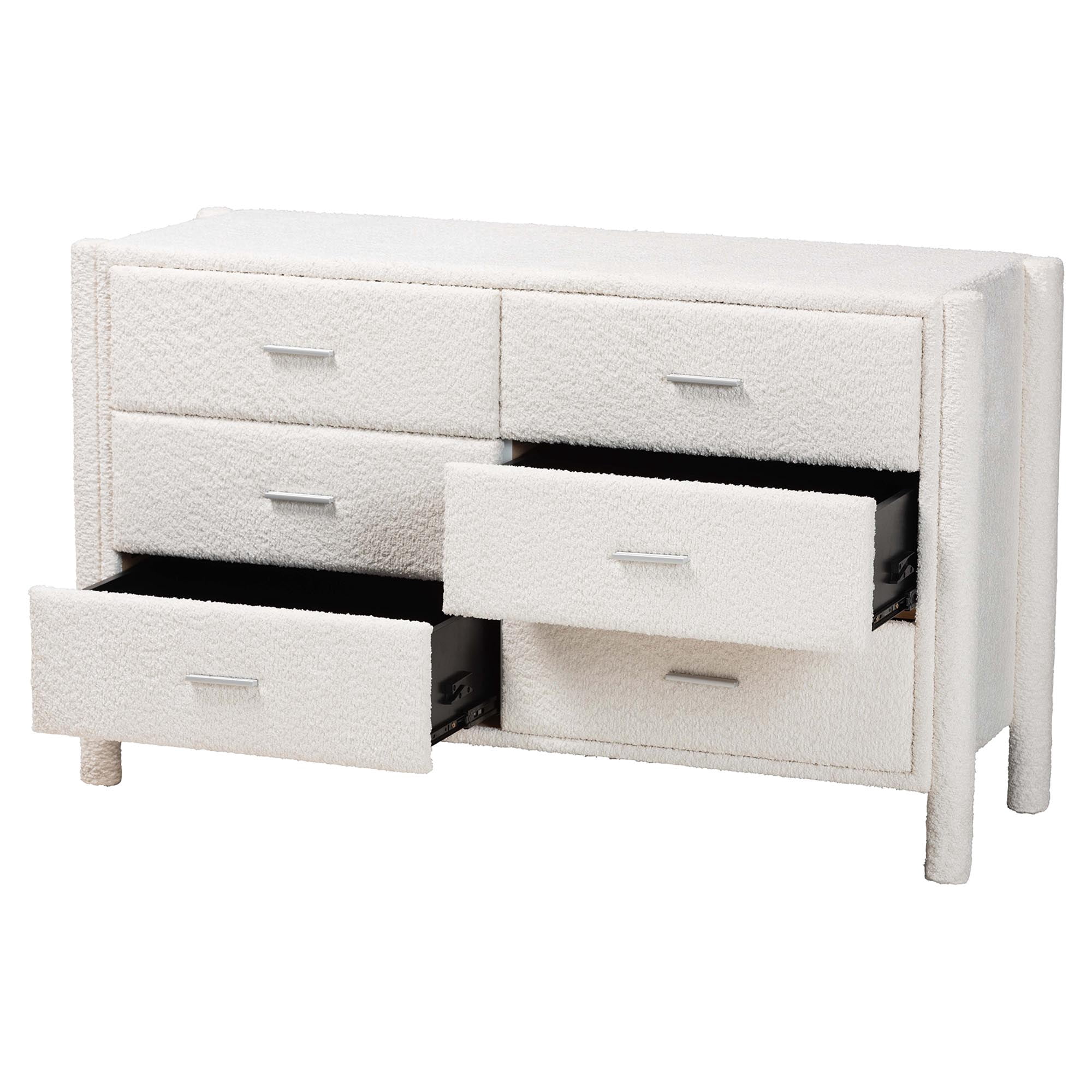 Baxton Studio Laria Modern Dresser, 6-Drawer, White
