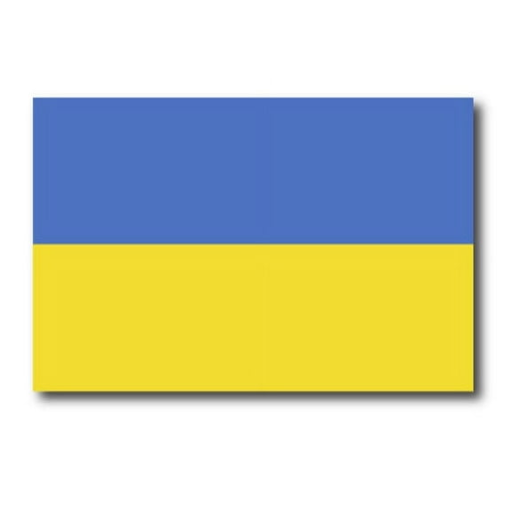 Magnet Me Up Ukraine Ukranian Flag Vinyl Automotive Magnet Decal, 4x6 Inches