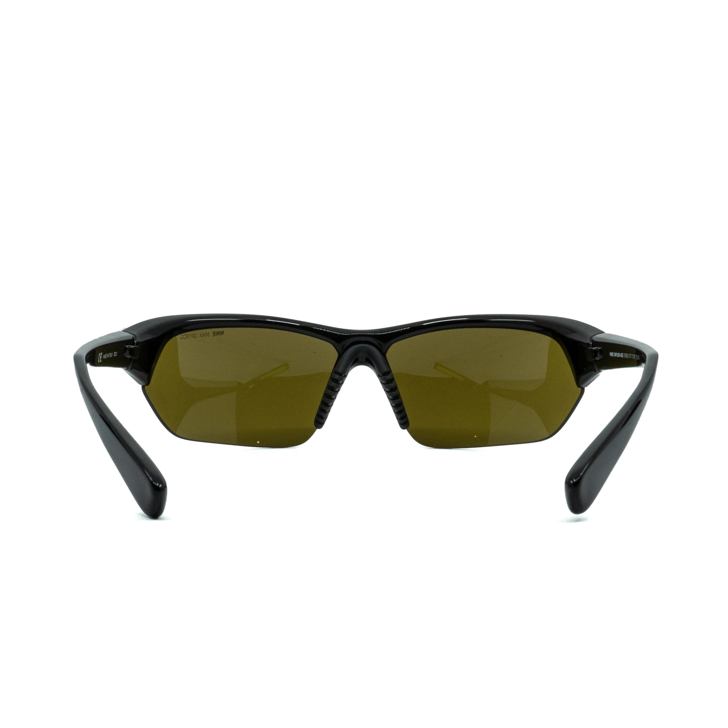 Nike Skylon Ace Unisex Black/Volt Sports Wrap Sunglasses with Max Optics Lens