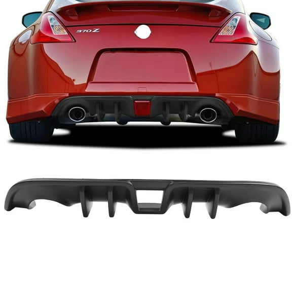 NINTE Rear Diffuser for 2009-2020 Nissan 370Z Z34 Coupe Gloss Black