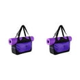 thumbnail image 4 of Baohd Sac de Sport de Yoga Grande Capacité Robuste et Durable en Tissu Oxford Sacs de Sport de Yoga Sac pour Tapis de Yoga Sac de Sport Grand Application Violet 2 Ensembles, 4 of 6