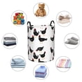 thumbnail image 5 of Large Laundry Basket with Handles - Hand Drawn Black Funny Chicken Kids Baby Dirty Clothes Laundry Hamper for Bedroom Aesthetic, 5 of 5