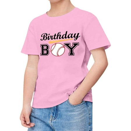 LRen Boys T Shirts Size 6 Boys Truck Graphic Round Neck Short Sleeve Graphic T Shirts Boys Summer Tops Casual Comfortable Toddler Boy Clothes