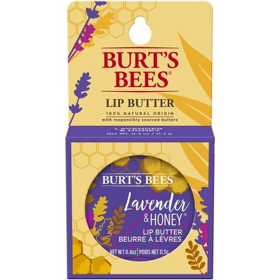 Burt's Bees 100% Natural Lip Butter, Lavender & Honey, 1 Count