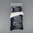 thumbnail image 2 of Ambesonne Victorian Bedding Set 4 Pcs, Aquarius Astrology, Queen, Blue Grey, 2 of 3