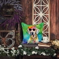 thumbnail image 3 of Weimaraner Hippie Dawg Fabric Decorative Pillow 18 in x 18 in, 3 of 5