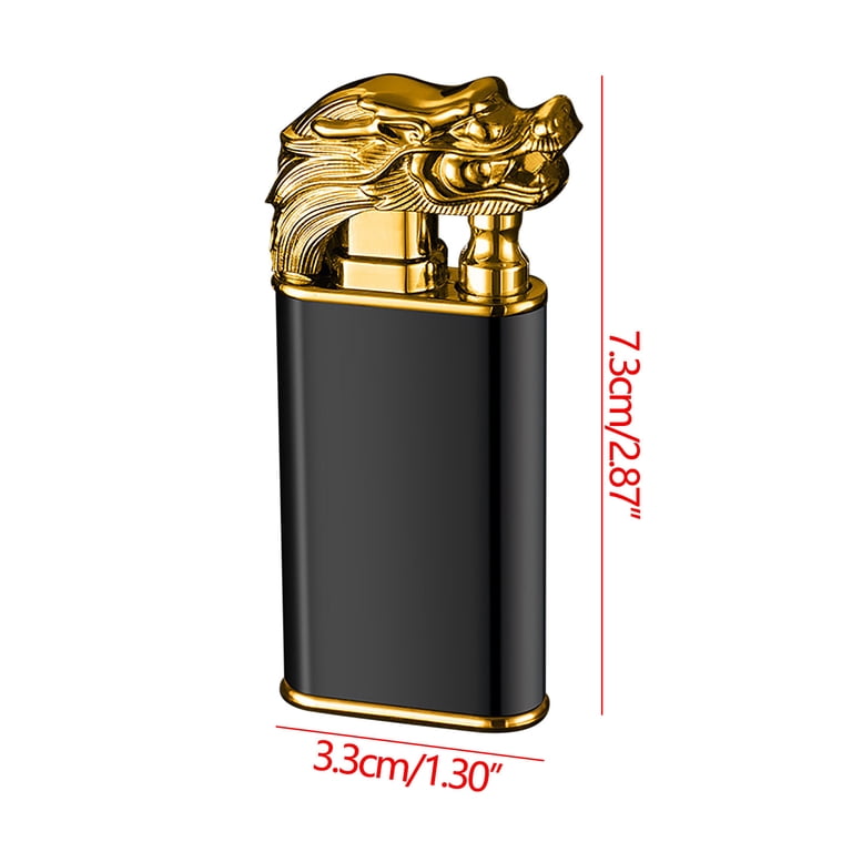 dragon cigarette lighter Head Bic Case/fits Standard Sized Bic Lighters/mythical Creature/offered in Multiple Colors! and can supplement butane for long White Copper Flying Dragon Lighter