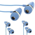 thumbnail image 2 of 3 piezas de auriculares intraauriculares con subwoofer controlados por cable de 3,5 mm con cable para teléfono móvil y ordenador (azul), 2 of 12