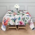 thumbnail image 3 of Pioneer Flower Floral Print Pattern Square Tablecloth,Waterproof Square Table Cover,Wipeable Spillproof Washable Table Cover for Home Kitchen Party Decor 42"X42"(107x107cm), 3 of 6