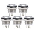 thumbnail image 2 of Bouton Interrupteur, Accessoires d'Alimentation Interrupteurs à Plateau Autoréinitialisation 1 Non avec LED pour Appareils Ménagers pour Équipement Automobile DC3-6V Vert, 2 of 8