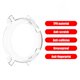 thumbnail image 3 of Funda de reloj de TPU para accesorios de reloj inteligente Amazfit GTR de 47 mm (blanco), 3 of 7