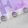 thumbnail image 4 of Manfei Personalized Initial Letter E Girl Black Out Curtains,Flying Butterfly Curtains Pack of 2 (42x63 Each),Dreamy Princess Bedroom Curtains,Bling Glitter Room Decor, 4 of 6